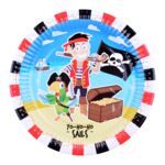 Talerz papierowy Piraci 8 sztuk