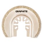 Tarcza półokrągła HCS do ceramiki, 65 mm, galwaniczne pokrycie nasypem diamentowym GRAPHITE