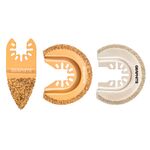 Zestaw brzeszczotów do ceramiki, 3 sztuki, GRAPHITE