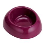 Miska owalna dla psa kota plastikowa 0,8 l fioletowa
