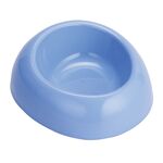 Miska owalna dla psa kota plastikowa 0,4 l niebieska