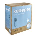 System stojaków na worki srebrny ole 35 x 40 x 75 cm keeeper