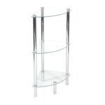 Regał łazienkowy chrom 28,5 x 27,5 x 73 cm AWD Interior