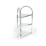 Regał łazienkowy chrom 43 x 22,5 x 76,5 cm AWD Interior