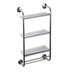 Półka ścienna chrom 44 x 18,5 x 74 cm AWD Interior