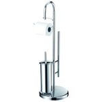 Stojak łazienkowy chrom 18,5 x 18,5 x 82 cm AWD Interior