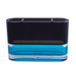 Kubek na szczoteczki LAGUNA niebieski + czarny + transparentny 5,5 x 5,5 x 18,2 cm AWD Interior
