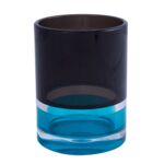Kubek LAGUNA niebieski + czarny + transparentny 5,5 x 5,5 x 18,2 cm AWD Interior