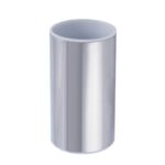 Kubek SELENE chrom + biały 6,4 x 6,4 x 11,5 cm AWD Interior