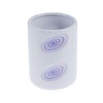 Kubek FUMI biały + fiolet 7,5 x 7,5 x 10 cm AWD Interior