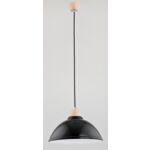 Lampa wisząca 60 W Dyon czarna