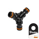 Trójnik do łączenia trzech szybkozłączy BLACK LINE 