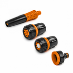 Zestaw zraszający 4-elementowy na wąż 3/4" BLACK LINE 