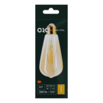Żarówka Filament LED ORO-E27-ST64-FL-AMBER-4W-WW