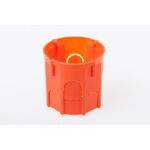 Zestaw 10 sztuk puszek instalacyjnych końcowa głęboka bez wkrętów Ø60 mm