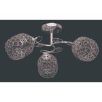 Lampa przysufitowa 3 - płomienna chrom Venti