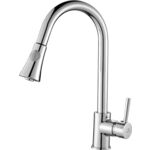 Bateria zlewozmywakowa stojąca z wyciąganą wylewką U DARU BLD 069D chrom Laveo