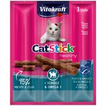 Przysmak dla kota Cat Stick Mini 3 sztuki flądra/omega3 Vitakraft