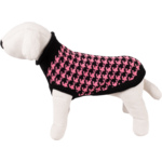 Sweter dla psa czarno-różowy S-25 cm