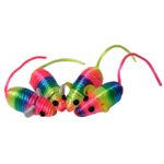 Zabawka dla kota mysz kolorowa 4 sztuki happet