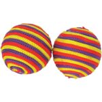 Zabawka dla kota kolorowa piłka 2 sztuki happet