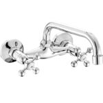 Bateria umywalkowa ścienna STILO BKI 050D chrom Kuchinox