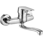 Bateria umywalkowa ścienna LUGA BQL 050D chrom Kuchinox