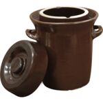 Garnek kamionka 5 l z uszczelką wodną i pokrywką Browin