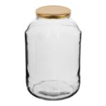 Słój Ø100 mm 4 l ze złotą zakrętką Browin