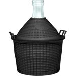 Balon do wina 10 l w koszu plastikowym Browin