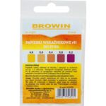 Papierki wskaźnikowe do piwa pH 4,6 - 6,2 25 sztuk Browin