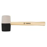 Młotek gumowy 63 mm / 680 g, czarno - biała guma TOPEX