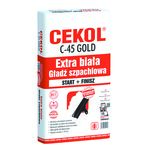Gładź szpachlowa biała C-45 20 kg CEKOL