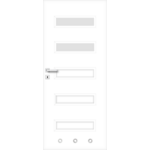 Skrzydło ROCO tuleje biały 60 L 2Z WC