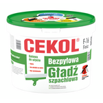 Bezpyłowa gładź szpachlowa F-16 Finisz 20 kg CEKOL