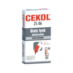 Biały tynk dekoracyjny ZS-06 5 kg CEKOL