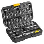 Klucz nasadowy 1/4", zestaw 46 sztuk TOPEX
