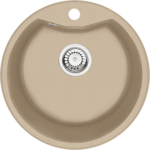 Zlewozmywak granitowy Solis piaskowy Ø48 cm Deante