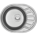 Zlewozmywak stalowy Stock satyna 58 x 45 cm Deante