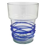 Osłonka szklana do storczyka 15 cm oplot mix kolorów