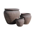 Donica waza 39 x 35 cm brąz