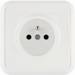 Gniazdo pojedyncze z uziemieniem CosmoLuxe białe