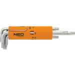 Klucz Torx T10 - T50, zestaw 8 sztuk NEO