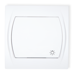 Łącznik zwierny światło Logo biały