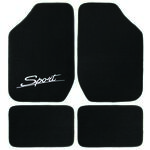 Dywanik uniwersalny "sport" 99412-6 tekstylny czarny POLGUM
