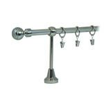 Karnisz pojedynczy HEFAJSTOS PLUS Ø16, 160 cm kulka nikiel