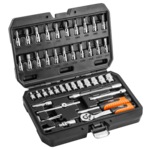 Klucz nasadowy 1/4", zestaw 46 sztuk, CrV NEO