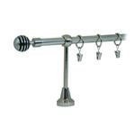 Karnisz pojedynczy HEFAJSTOS PLUS Ø16, 240 cm modern nikiel