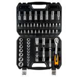 Klucz nasadowy 1/2", zestaw 58 sztuk, CrV NEO