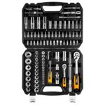 Klucz nasadowy 1/4", 1/2", zestaw 94 sztuki, CrV NEO
